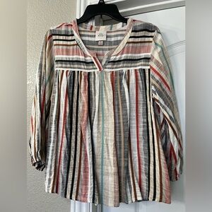 Ladies Striped Top, M